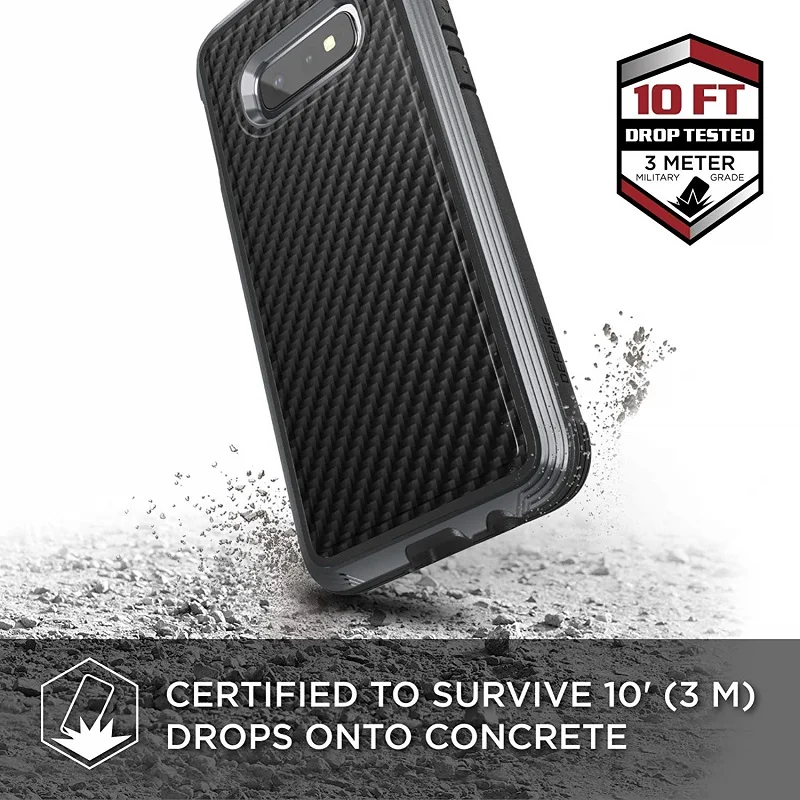 X-Doria Defense Lux Phone Case For Samsung Galaxy S10e Military Grade Drop Tested Anodized Aluminum Cover |