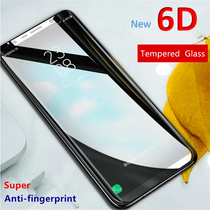 6D закаленное стекло для samsung Galaxy S8 S9 Plus 3D Защитная пленка экрана Note 8 S7 Edge S6 A8