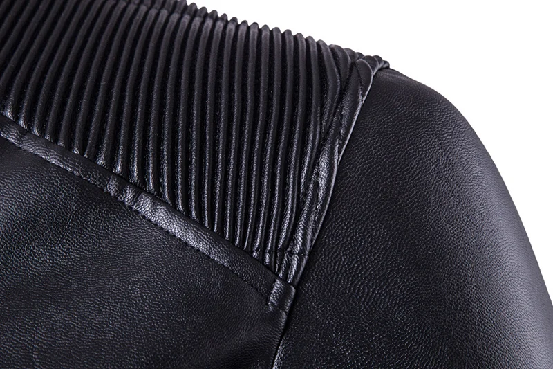Новинка, стильная модная мужская кожаная куртка на молнии, 5XL, повседневная кожаная куртка с круглым вырезом и морщинами на плече, мужские пальто, Jaquetas