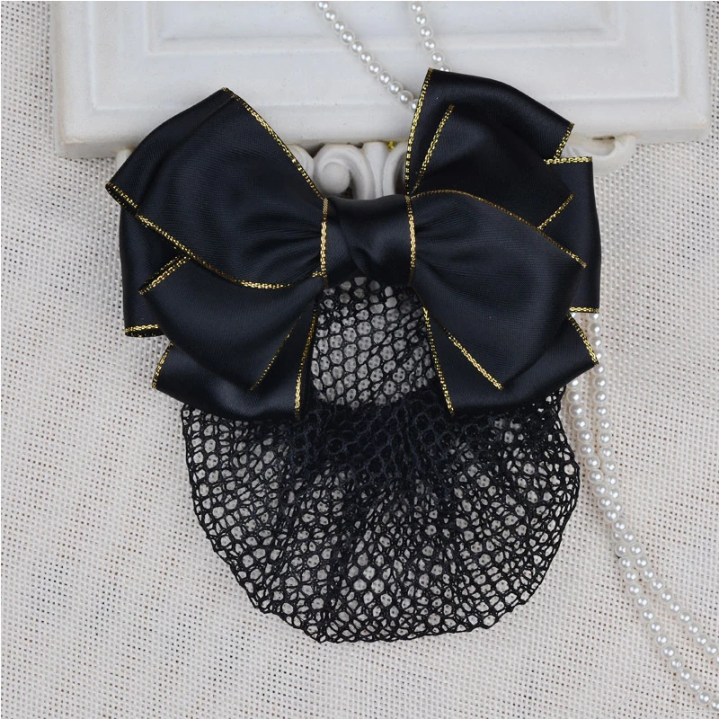 1 шт. атласная сетка для волос с бантом чехол булочки в виде снуда аксессуары