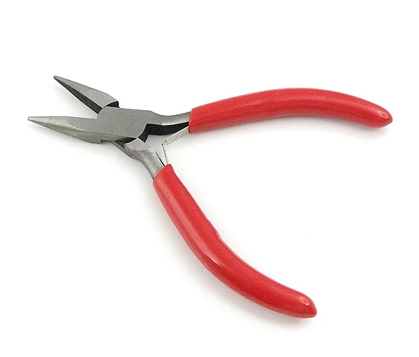 Free shipping!!!Iron Chain Nose Plier Women Jewelry with Plastic red nickel lead &amp cadmium free 88x125x10mm 5PCs/Lot | Украшения и