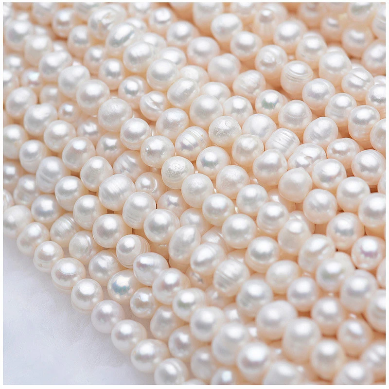 DIY натуральный жемчуг яркий свет пресной воды Жемчужное ожерелье браслет