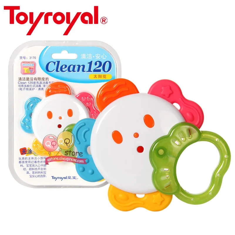 TR3170 Toyroyal Детские Прорезыватели для зубов, погремушка, безопасные сенсорные Развивающие игрушки для детей, вареный пар, чистый подарок для младенцев - Цвет: TR3170