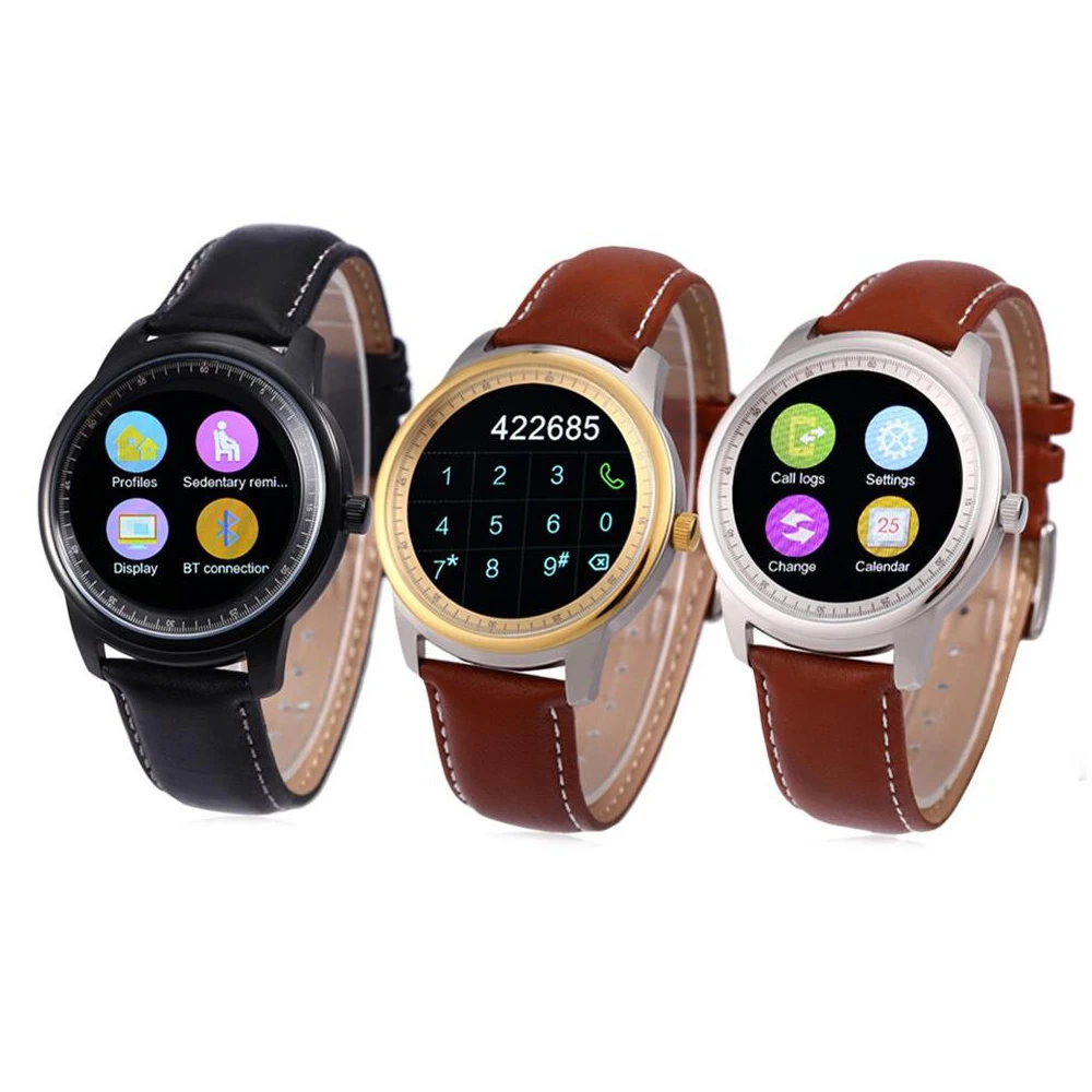 С полным HD ips сенсорный экран Bluetooth Смарт-часы DM365 SmartWatch для iOS samsung huawei Android телефон