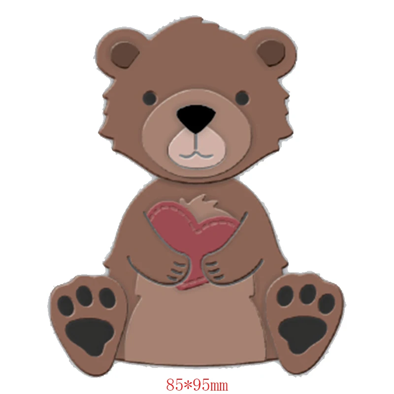 

Teddy Bear Metal Cutting Dies Stencils For DIY Scrapbooking Photo Album Decorative Embossing Paper Cards Handcraft Die Cut 2019