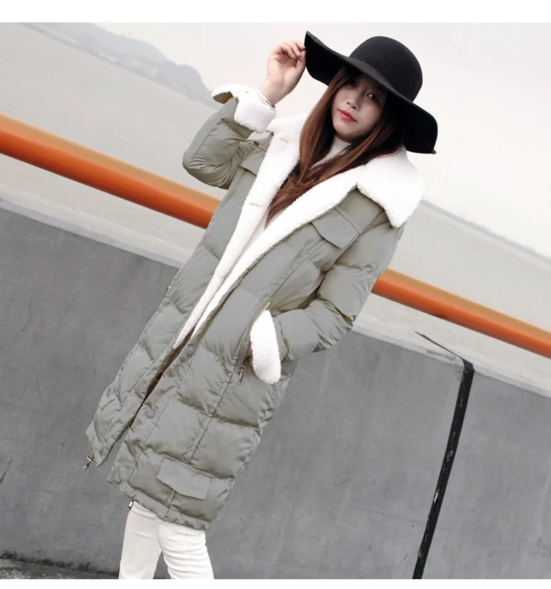 Ukraine Promotion New 2017 Winter Coat Women Plus Size Outerwear Female Medium-long Wadded Jacket Cashmere Warm Parkas L124 | Женская