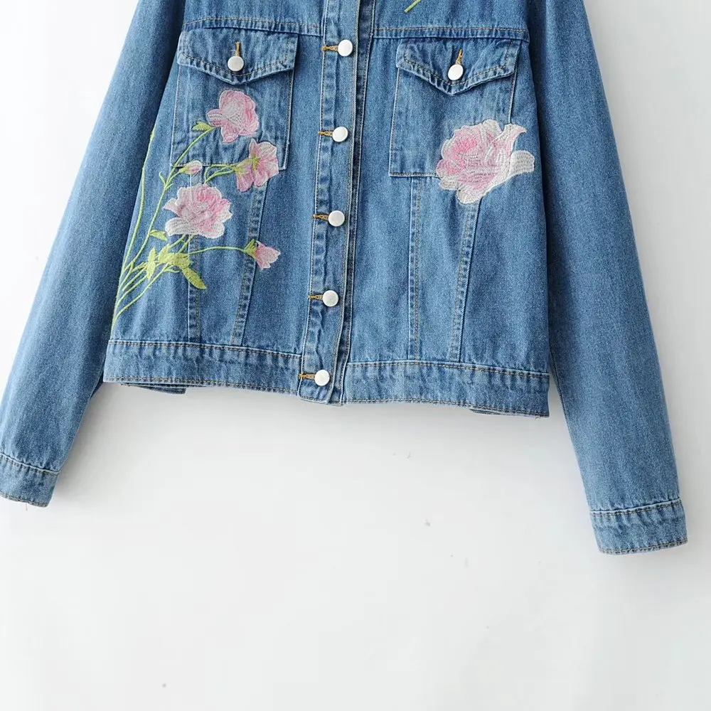 Весенняя джинсовая куртка пальто для женщин весна осень повседневные джинсы с