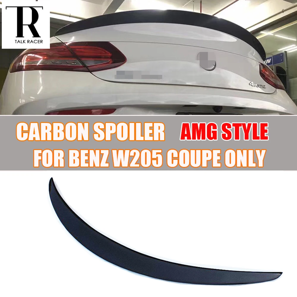 Спойлер для заднего крыла AMG Style W205 Coupe из углеродного волокна Benz C180 C200 C250 C300 C350 C63