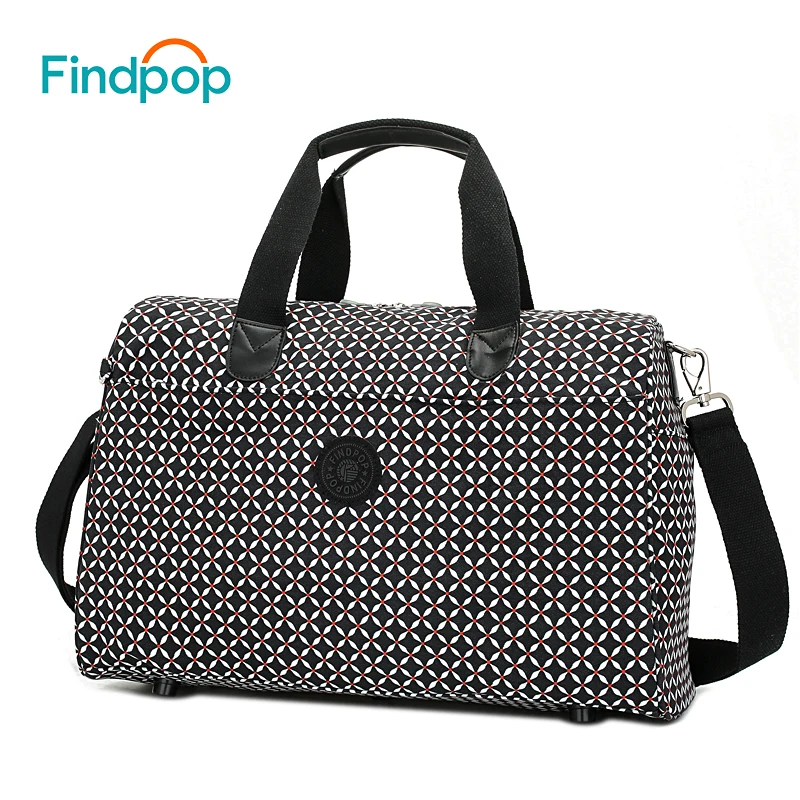 Findpop женские дорожные сумки вместительные клетчатые чемоданы 2018 модные