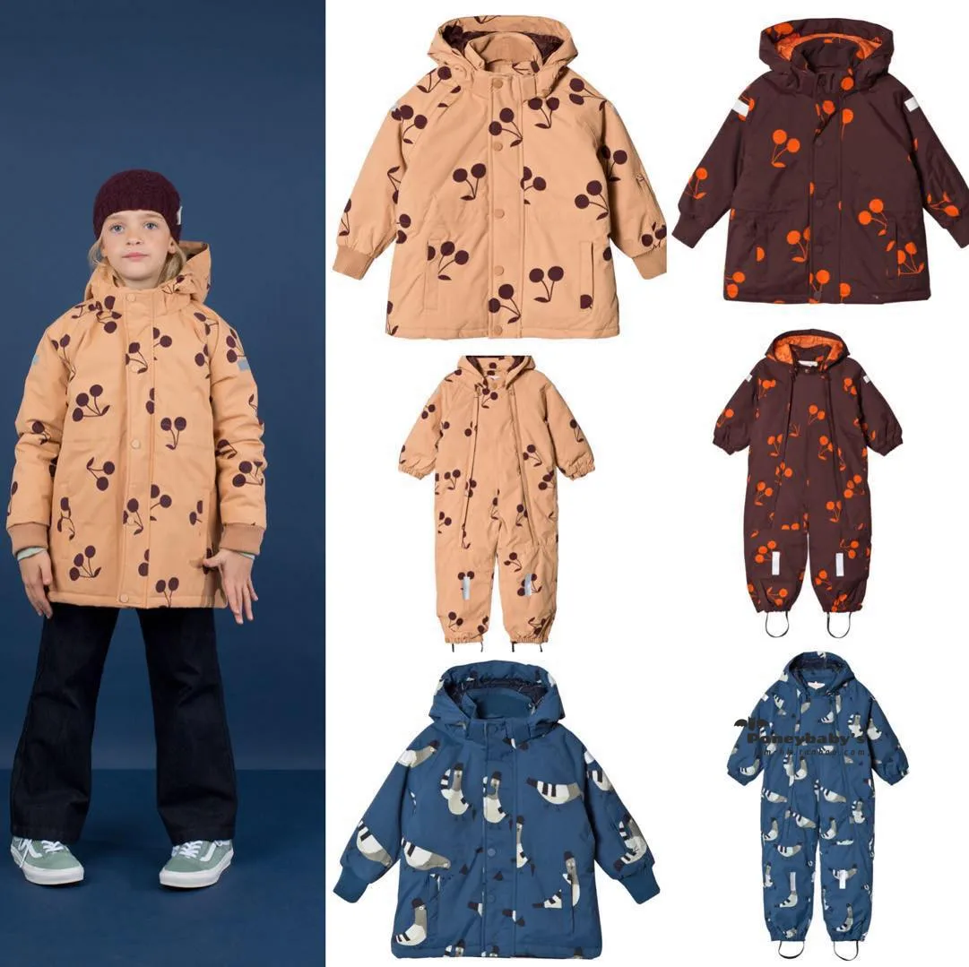 2019 AUTUMN WINTER KIDS CHEERY DOWN COAT ROMPERS GIRLS CLOTHING BOYS CLOTHING SNOW SUITS