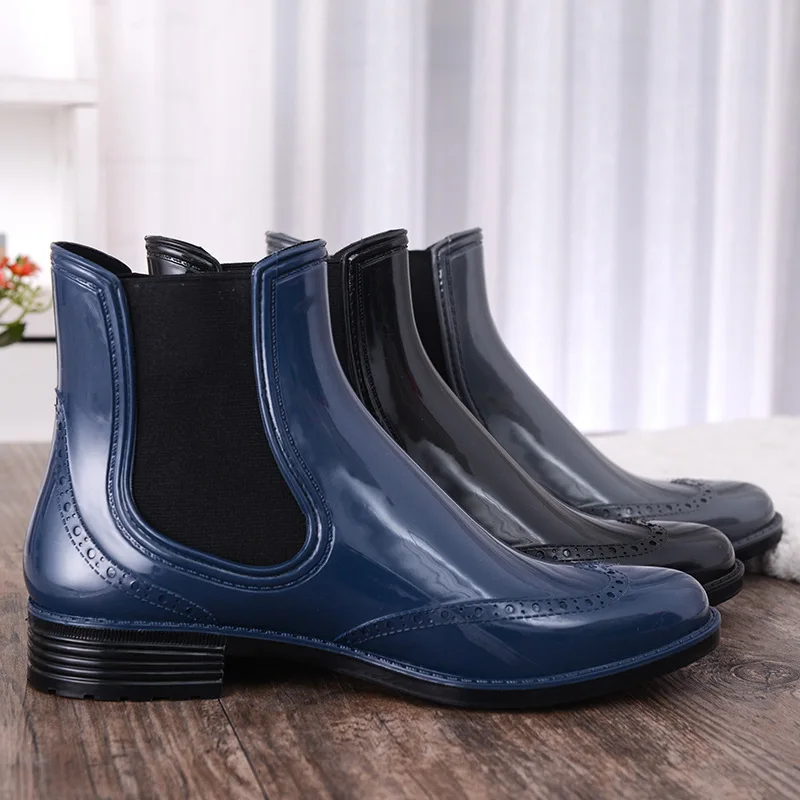 Сапоги Aleafalling женские резиновые дизайнерские полусапожки Супер Классическая