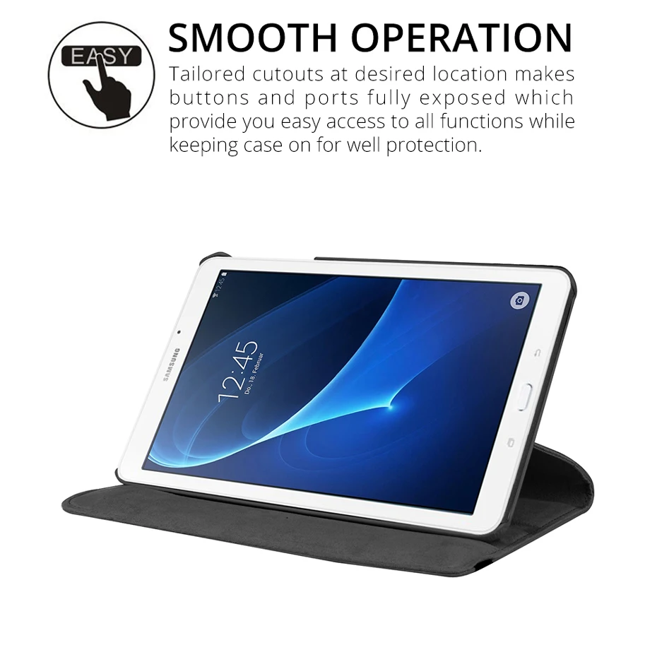 Вращающийся на 360 чехол для samsung Galaxy Tab A 7,0 T280 T285 SM-T280 SM-T285 из искусственной кожи чехол Складная подставка умный чехол+ пленка+ ручка