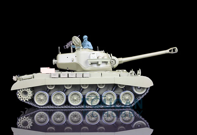 AU сток HengLong 3838 модель 1/16 США M26 Pershing rc Танк пластиковый звук и Смок