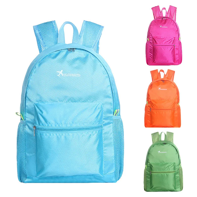 

Nylon Waterproof Foldable Backpack Men Thin Bags For Women 2018 Walking Travel Portable Comfort Lightweight Storage Folding Bag
