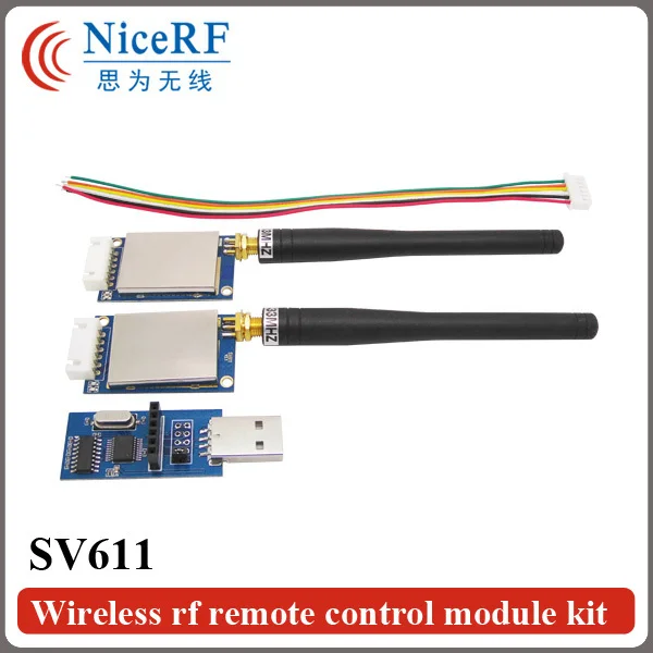 2pcs/lot SV611 470MHz RS485 Interface 100mW Industrial class & highly-integrated RF transceiver module