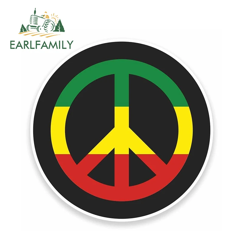 EARLFAMILY 13 см x знак мира Стикеры автомобиля хиппи ноутбука Наклейка на колесах с