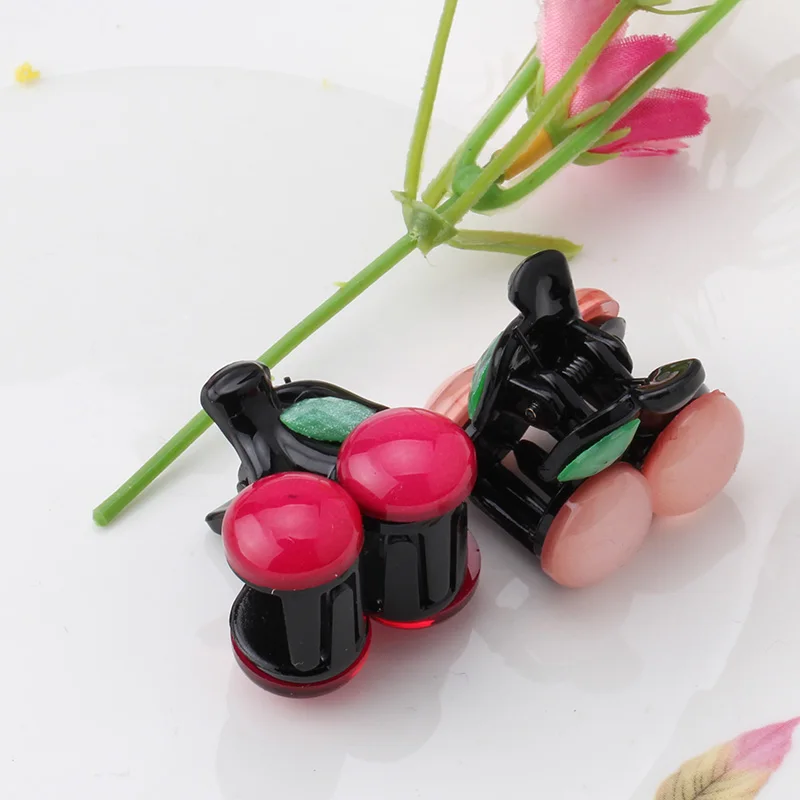 1PC Cherry Gripper Hair Grab Claw Clip For Girls Fruit Headdress Cute Hairpins Headwear | Детская одежда и обувь