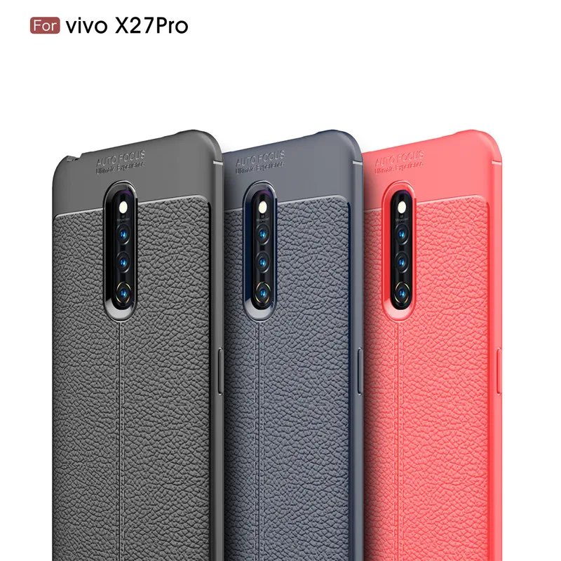 Для крышки ViVo X27 Pro Чехол Мягкий силиконовый Бампер защитный задний для телефона