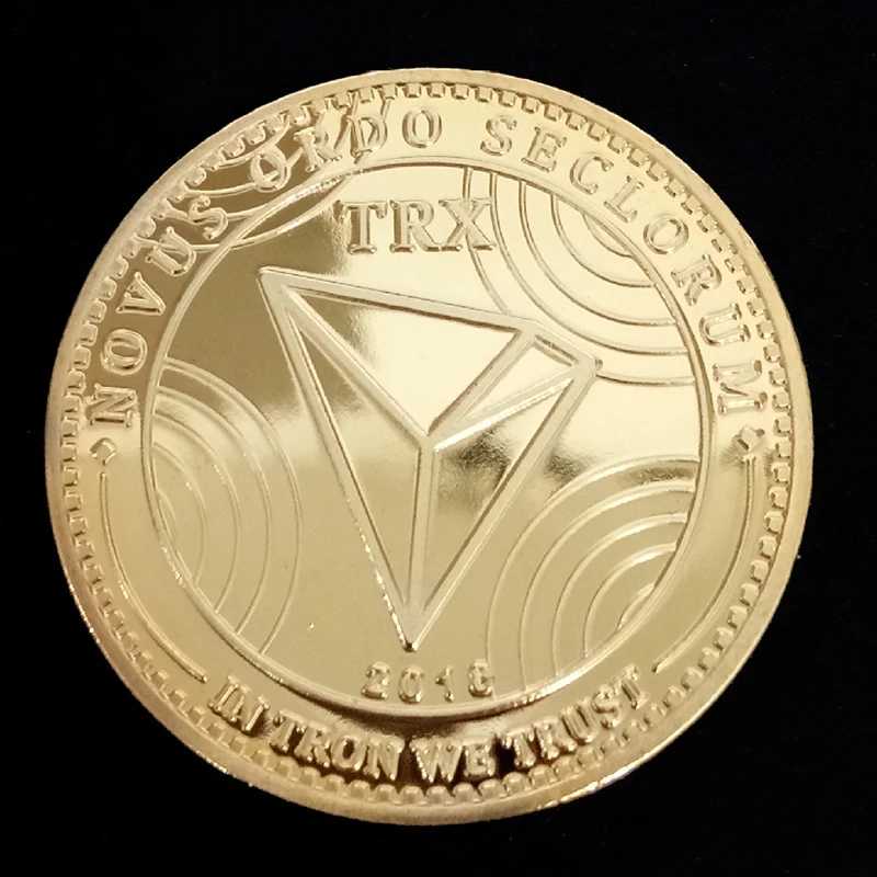 Новые коллекционные коллекторы серебро/золото монета TRX физический не монеты иностранных валют Виртуальная Биткойн коллекция Искусство Подарки
