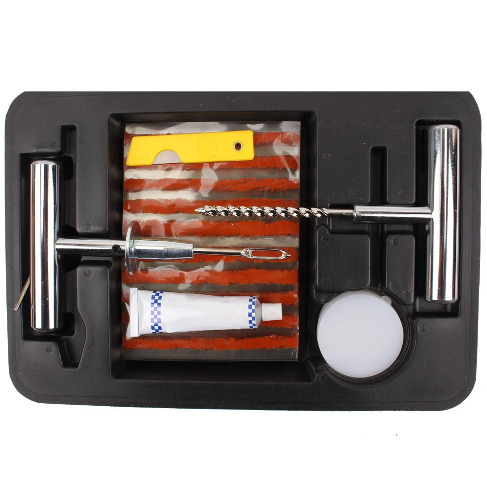 

Tire Repair Patch Set Tire Repair Strip Kit for Tyre Puncture Emergency Car Motorcycle Bike Tyre Repairing Rubber Strips HWC