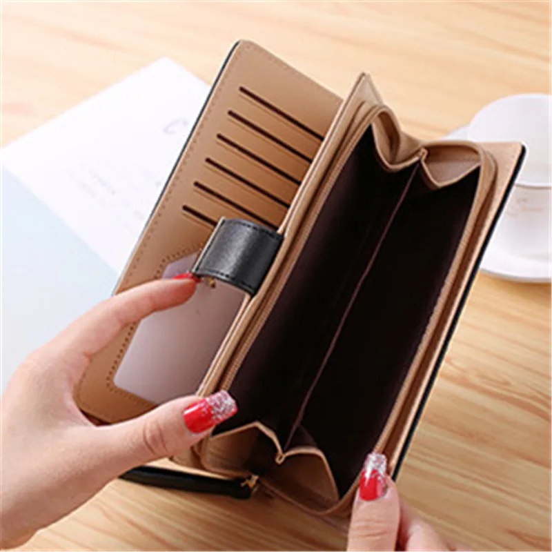 Женский кошелек Magic Fish из искусственной кожи Дамский удлиненный бумажник с