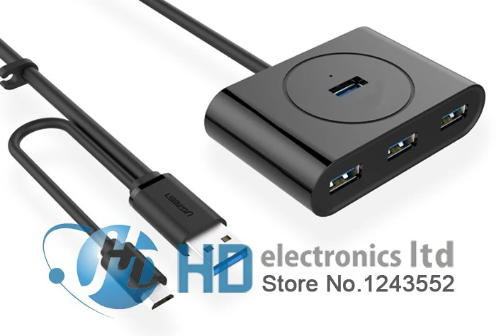 4-портовый Супер Скоростной концентратор USB 3 0 с микро 2 OTG компактный дизайн для