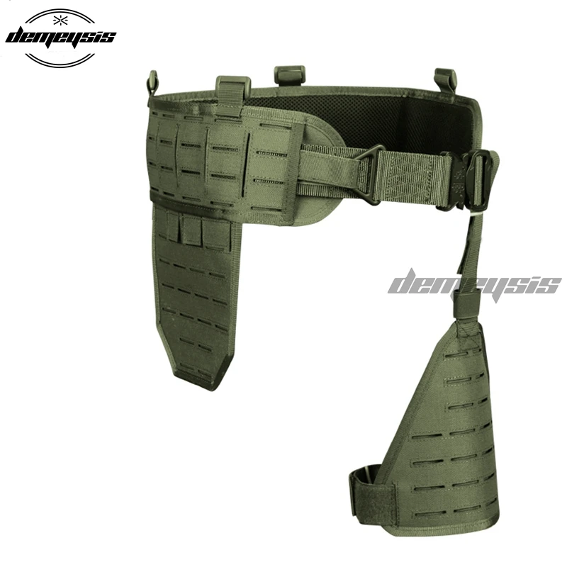 Outdoor Military Airsoft Belt Army Tactical Waist Support Hunting Combat Waist Airsoft Shooting Belt Cummerbunds Equipment - Цвет: green