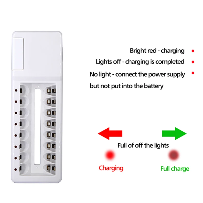 AABB новинка 8 лотов быстрое зарядное устройство 2 Usb разъем для батареи Ni Cd MH Aa Aaa