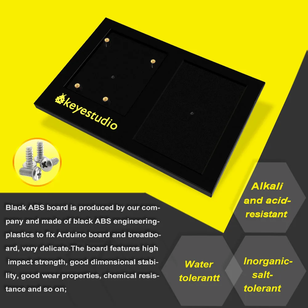 Экспериментальная платформа Keyestudio ABS 1 шт. базовая пластина для UNO R3 держатель +