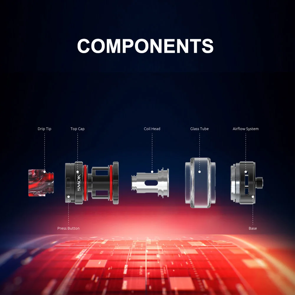 Оригинальный SMOK TF бак TF2019 распылитель 6 мл емкость BF-Mesh сменный сердечник