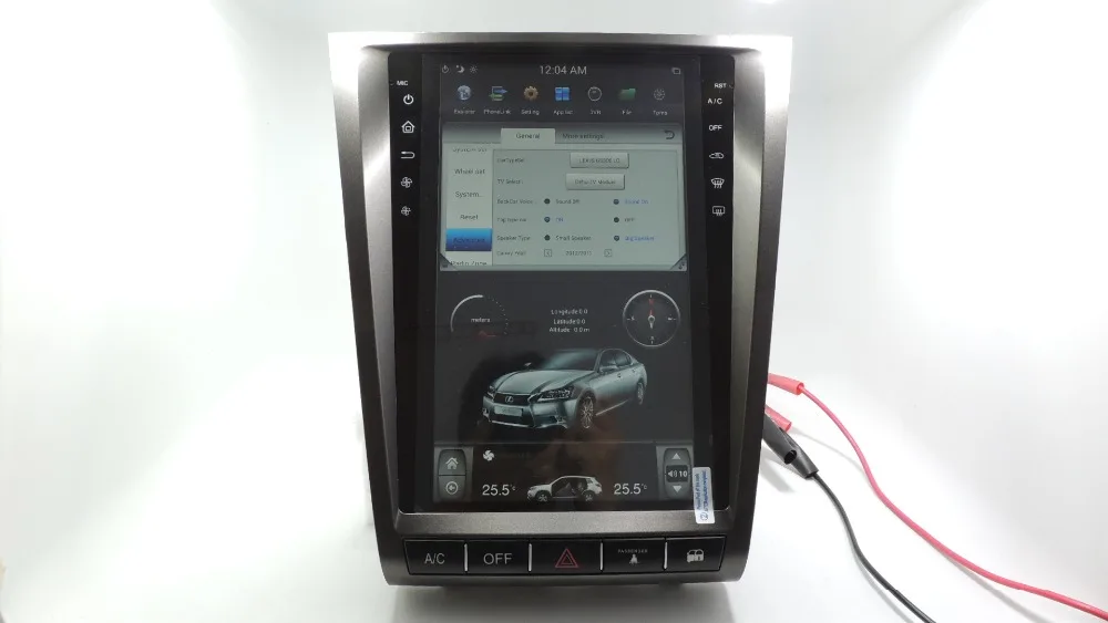 "YOKOTRON" 12," Telsa стиль сенсорный Android 6,0 Автомагнитола RDS для Lexus GS300 GS460 2004-2011+ gps+ камера заднего вида