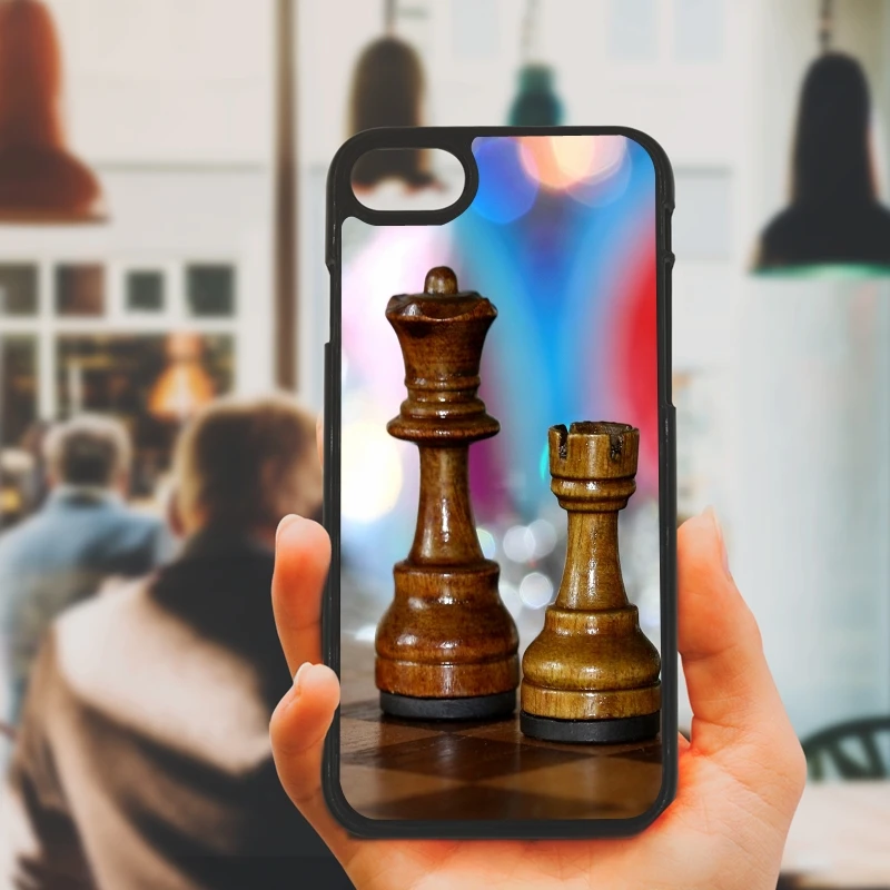 Chess Board Pieces Cell Phone Cases PC Hard Plastic Cover Protect for iphone 8 7 6 6S PLUS X 5S 5C 5 SE iPod Touch 4 Case |