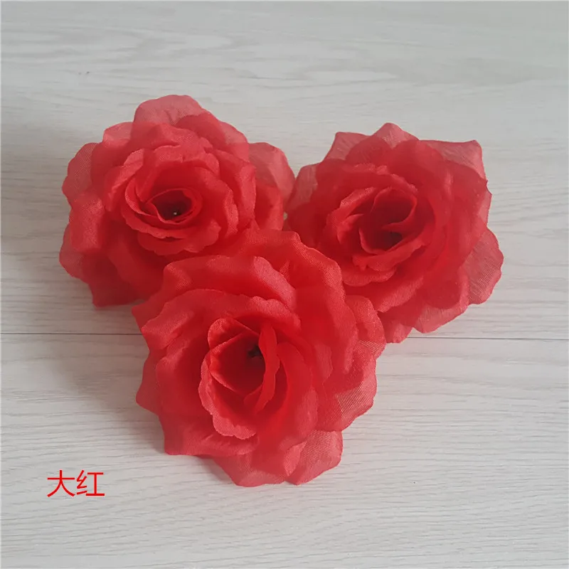 10pcs Silk Rose Artificial Flower Head Wedding Background Wall Party Home Decoration Handmade DIY 10cm | Дом и сад