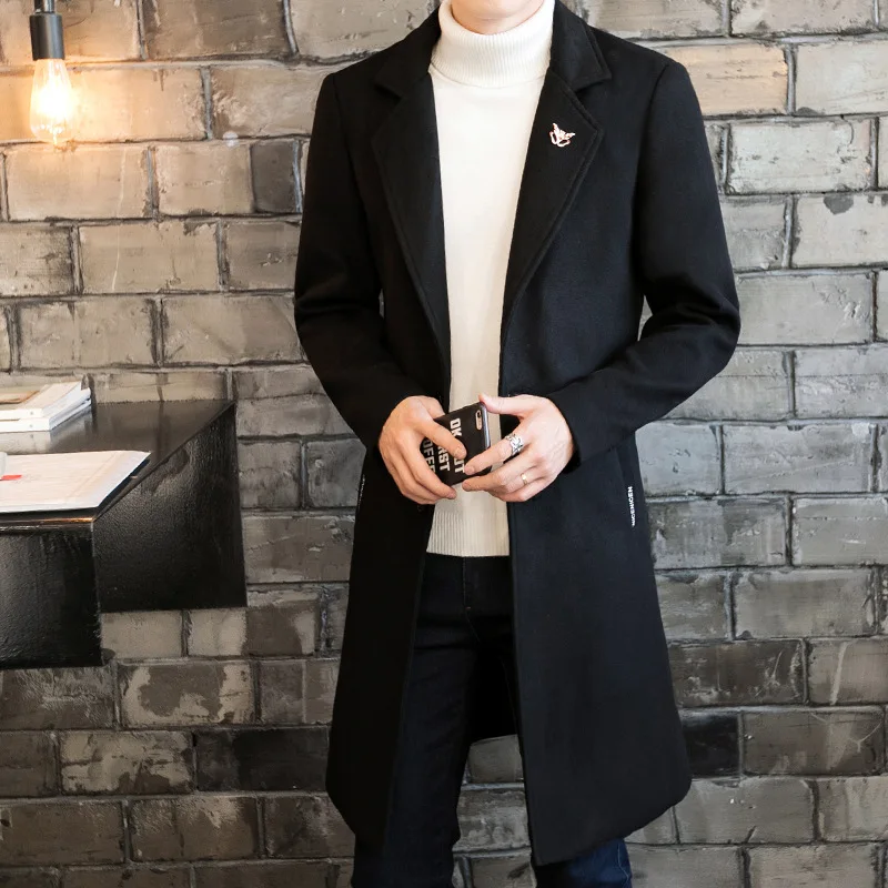 

Cotton windbreaker man with thick woolen cloth coat the spring and autumn period and the handsome students cloth coat