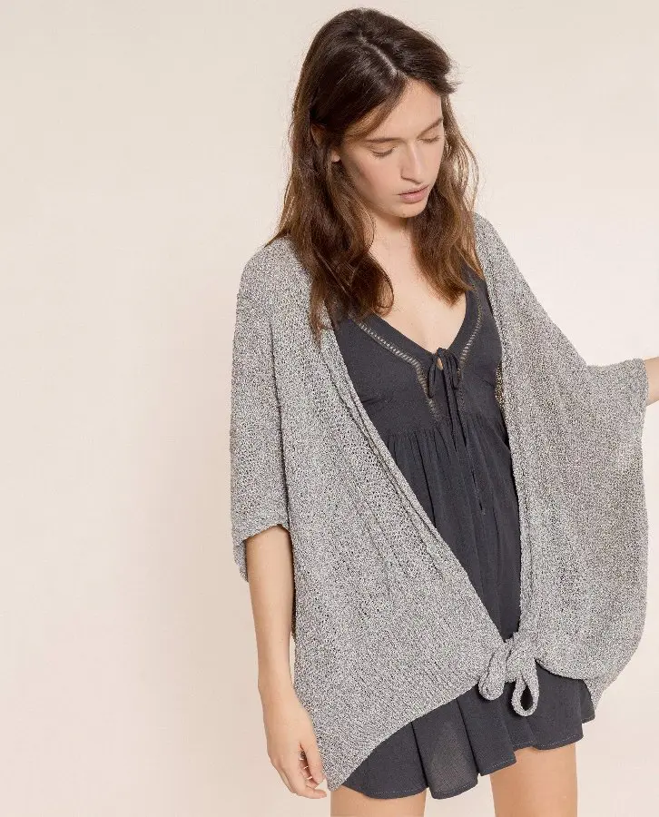 FRIDAY'S проекта Chaqueta Tricot Corta Con Lazada Crudo. 14295 004 SS18|Женские куртки| |