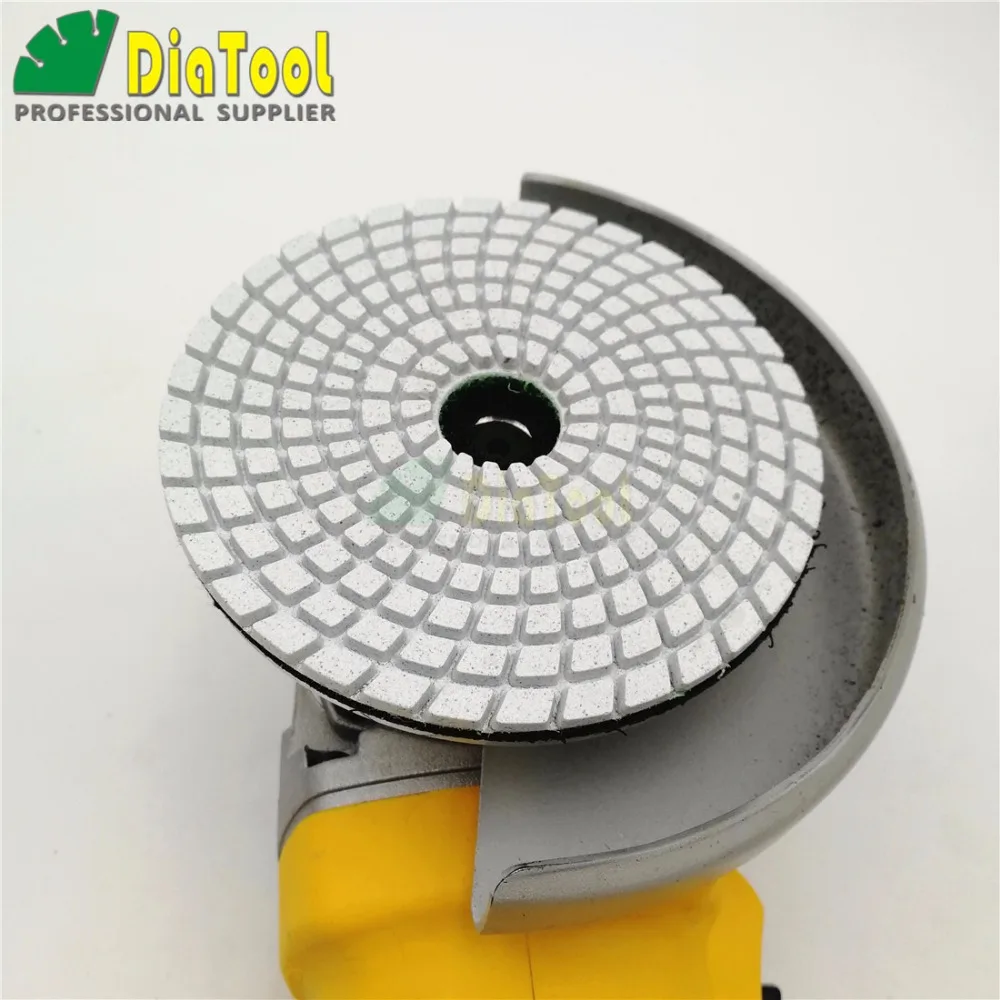 SHDIATOOL 10 шт диаметром 100 мм/4 &quotГрит # белый Бонд Алмазные Гибкие Мокрый
