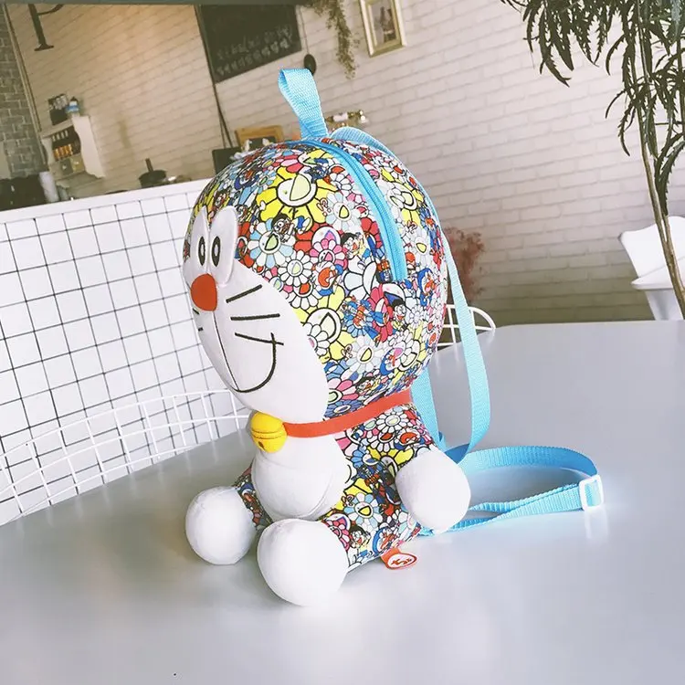 Kawaii ткань мультфильм аниме дети плюшевые рюкзаки детского сада детская мягкая сумка mkd3 Doraemon кошка робот мешок
