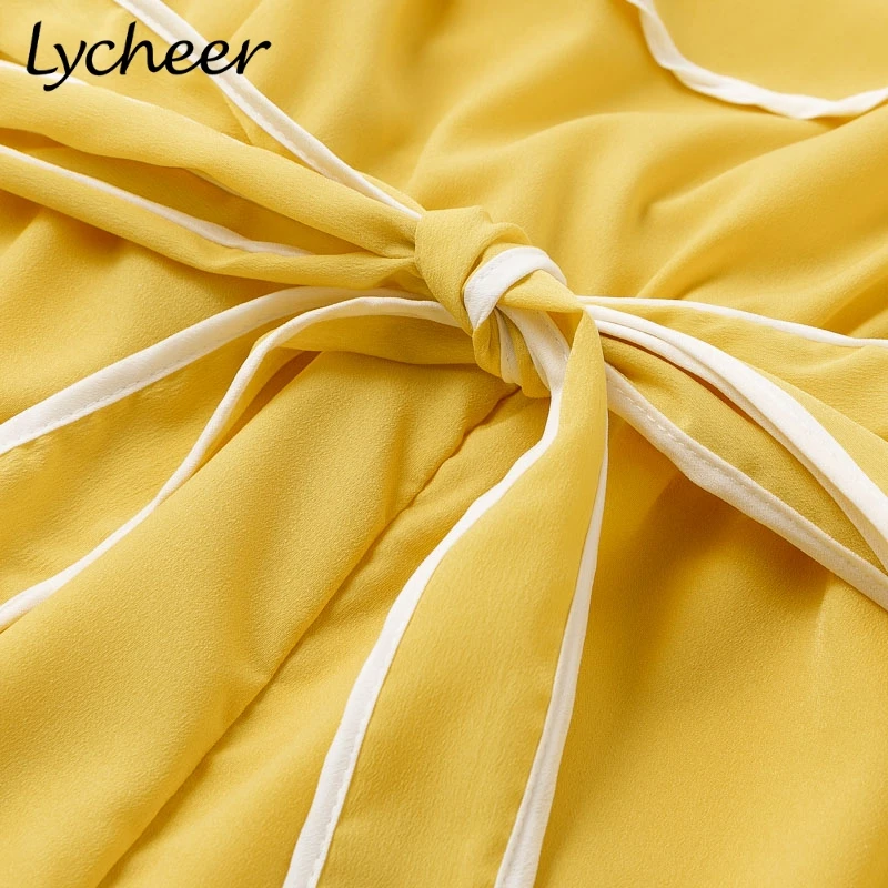 Lycheer плюс размер элегантный сексуальный женский комбинезон с открытыми плечами