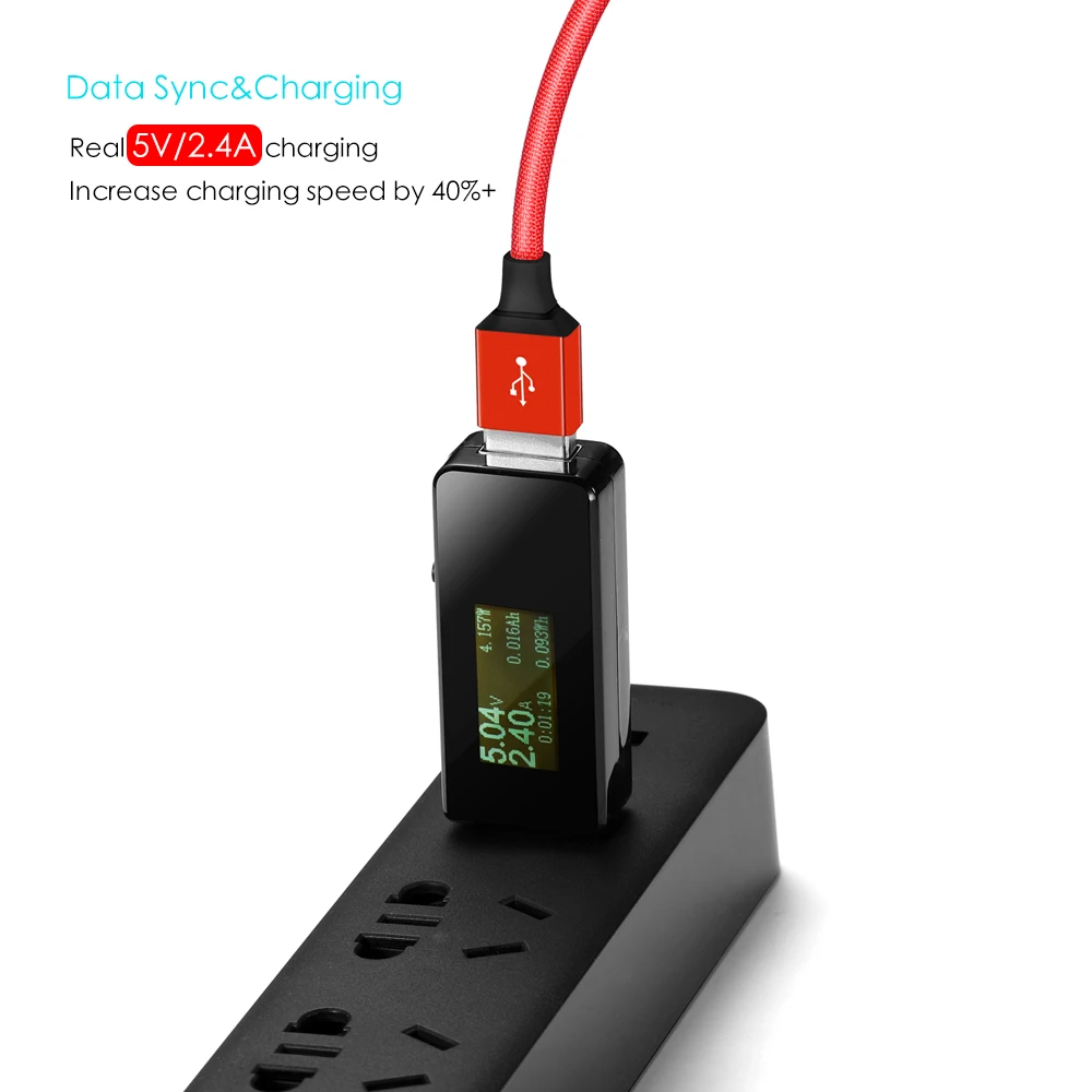 Кабель Micro USB SUPTEC в прочной оплетке 2 4 А универсальное зарядное устройство для