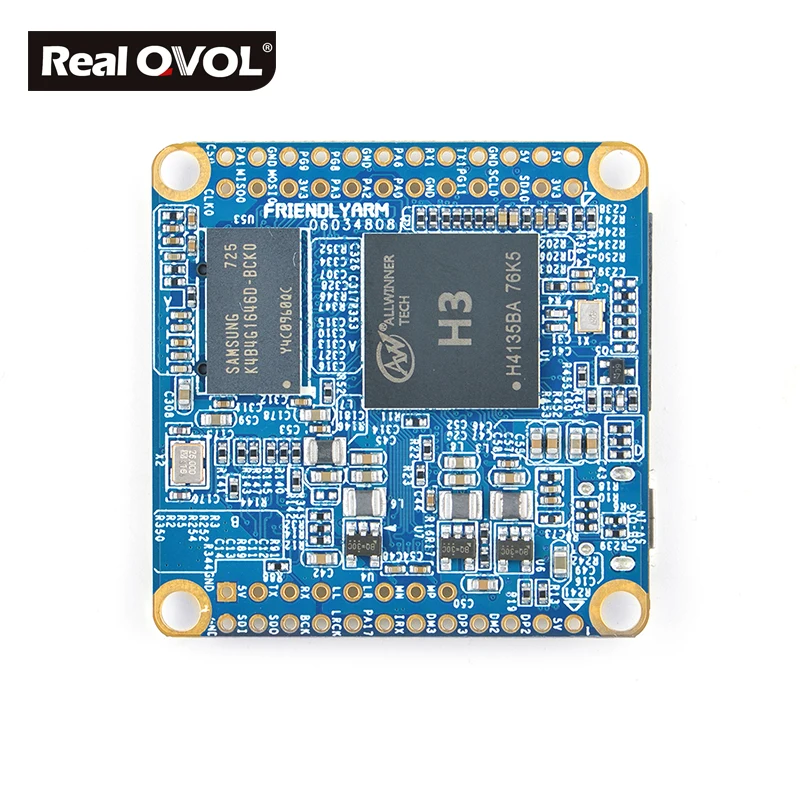 RealQvol FriendlyARM NanoPi NEO Air 512 МБ ОЗУ wifi и Bluetooth, 8 ГБ/32 ГБ eMMC Allwinner H3 четырехъядерный Cortex-A7