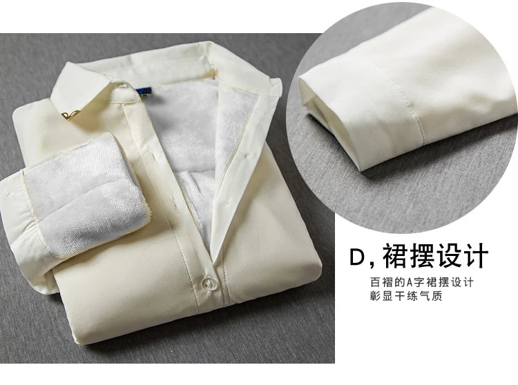 Женские осенние зимние теплые блузки, Топы Blusa Camisa Femininas, хлопковая плотная Вельветовая белая рубашка с длинным рукавом, фланелевые рубашки, плюс 4XL