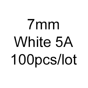 7mm-5A-100pcs 100 шт. класс AAAAA 3,5~ 10 мм белый свободный циркониевый куб камни круглый блестящий камень ЧХ Огранки Искусственные камни для ювелирных изделий - Цвет: 7mm-5A-100pcs