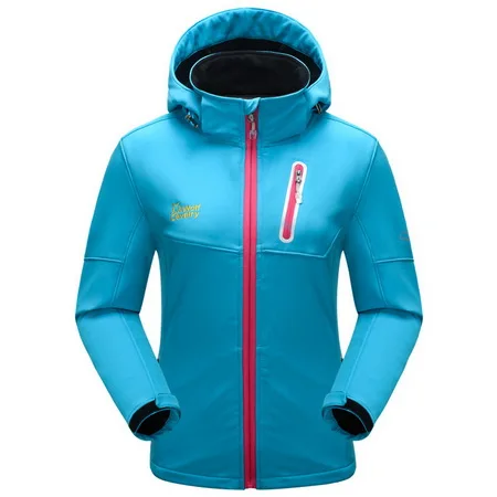 women lake blue Бренд CavalryWalf, уличная флисовая походная куртка для мужчин и женщин, зимнее теплое водонепроницаемое пальто для кемпинга, походов, лыжного спорта, AM019 - Цвет: women lake blue
