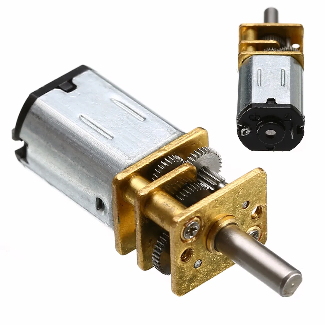 Прочный DC 6V редуктор скорости 30RPM N20 микро мотор с металлическим колесом коробки