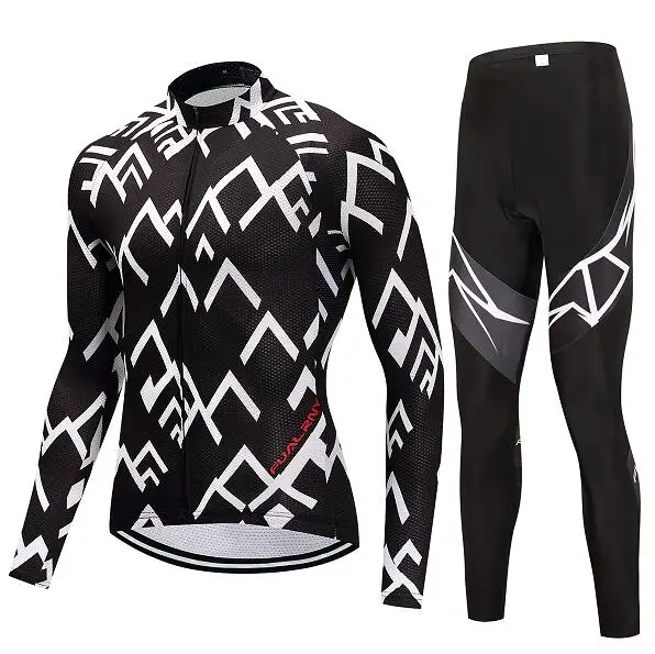 jersey and pants 4 Зимняя одежда для велоспорта, Мужская термальная одежда, Триатлон, облегающий костюм для велоспорта, комплект спортивной одежды для велоспорта, костюм для униформы - Цвет: jersey and pants 4