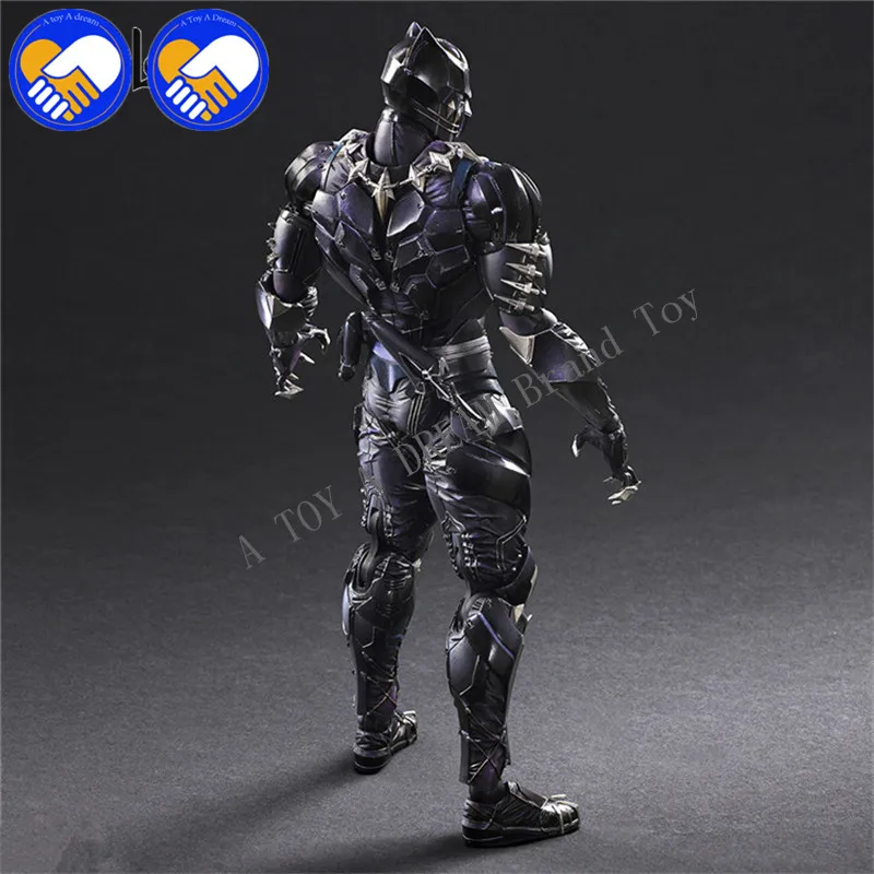 Play Arts Kai PA TChalla Черная пантера супер герой Железный человек 27 см ПВХ фигурка куклы
