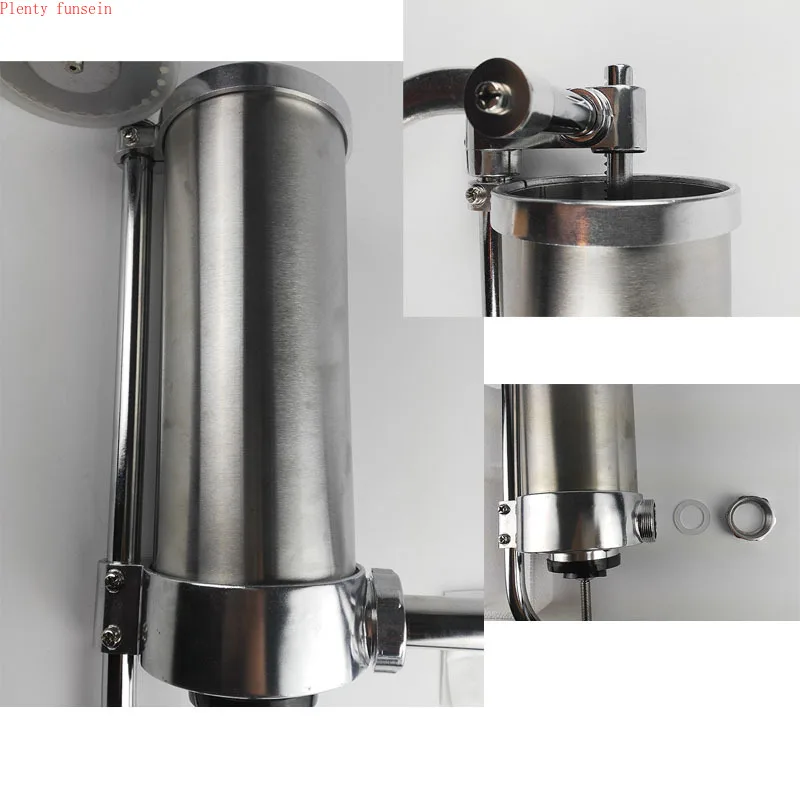 3 литра большая Домашняя колбаса для мяса шприц из нержавеющей стали Ручная