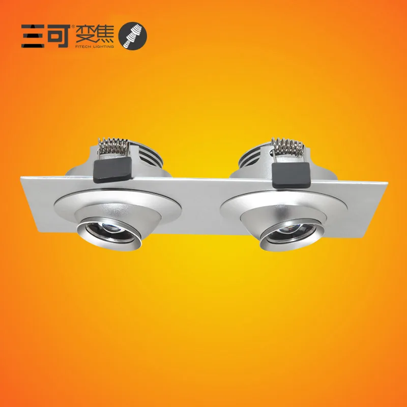 Высокое качество 6 Вт квадратный Серебряный современного выдвижной светодиодные