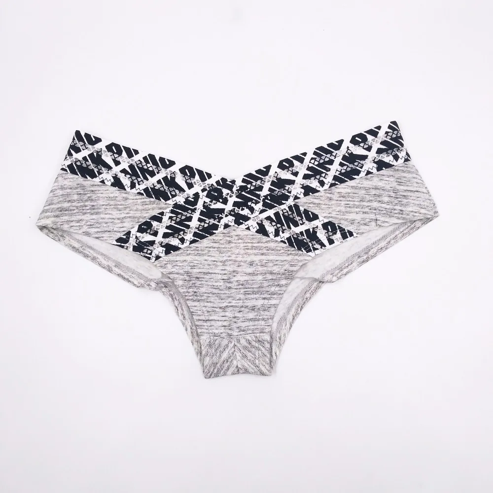Кружевное нижнее белье X Lined из чистого хлопка дышащие трусы с рисунком пальм
