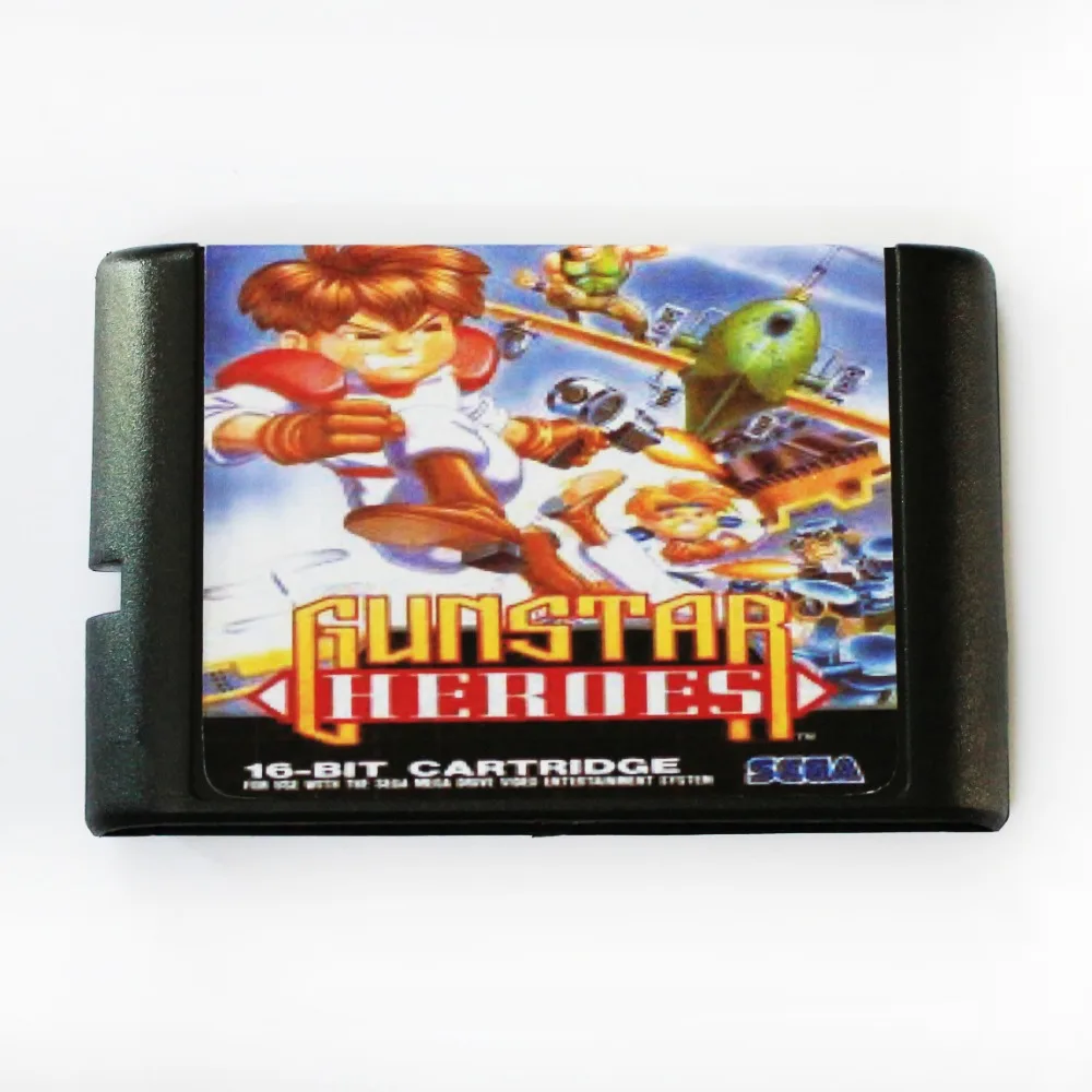 Gunstar герои 16 бит MD карточная игра для Sega игры SEGA Mega Drive Genesis|Картриджи| |